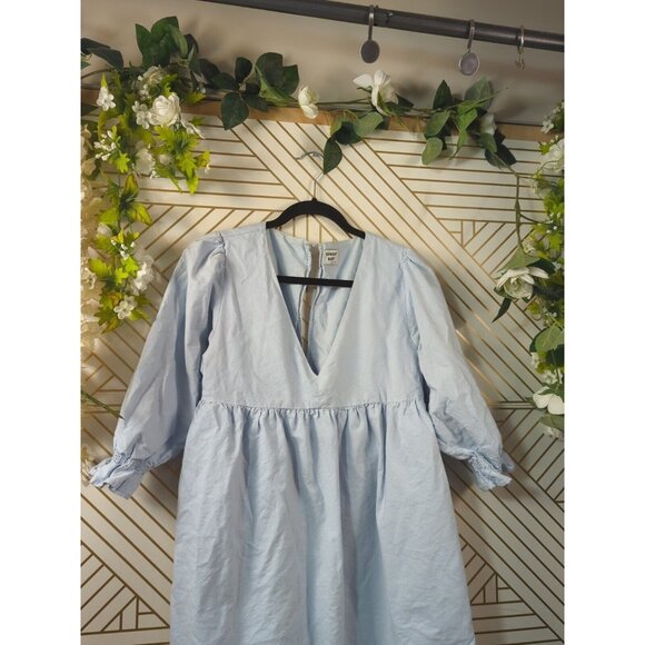 ARITIZIA SUNDAY BEST Women's Xenia Dress Romper Light Blue Size Small READ - Picture 2 of 9